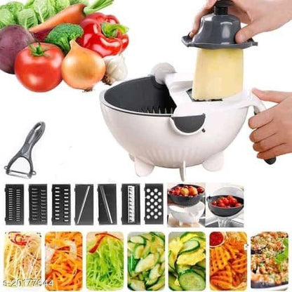 6-in-1 Multifunctional Salad Spinner & Vegetable Slicer – Grater, Shredder, Cutter & Washing Bowl

Short Product Title

6-in-1 Salad Spinner & Vegetable Cutter